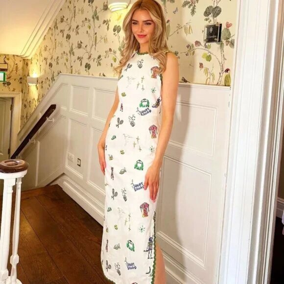 NWOT !Alemais play embroidered midi dress - Picture 1 of 14